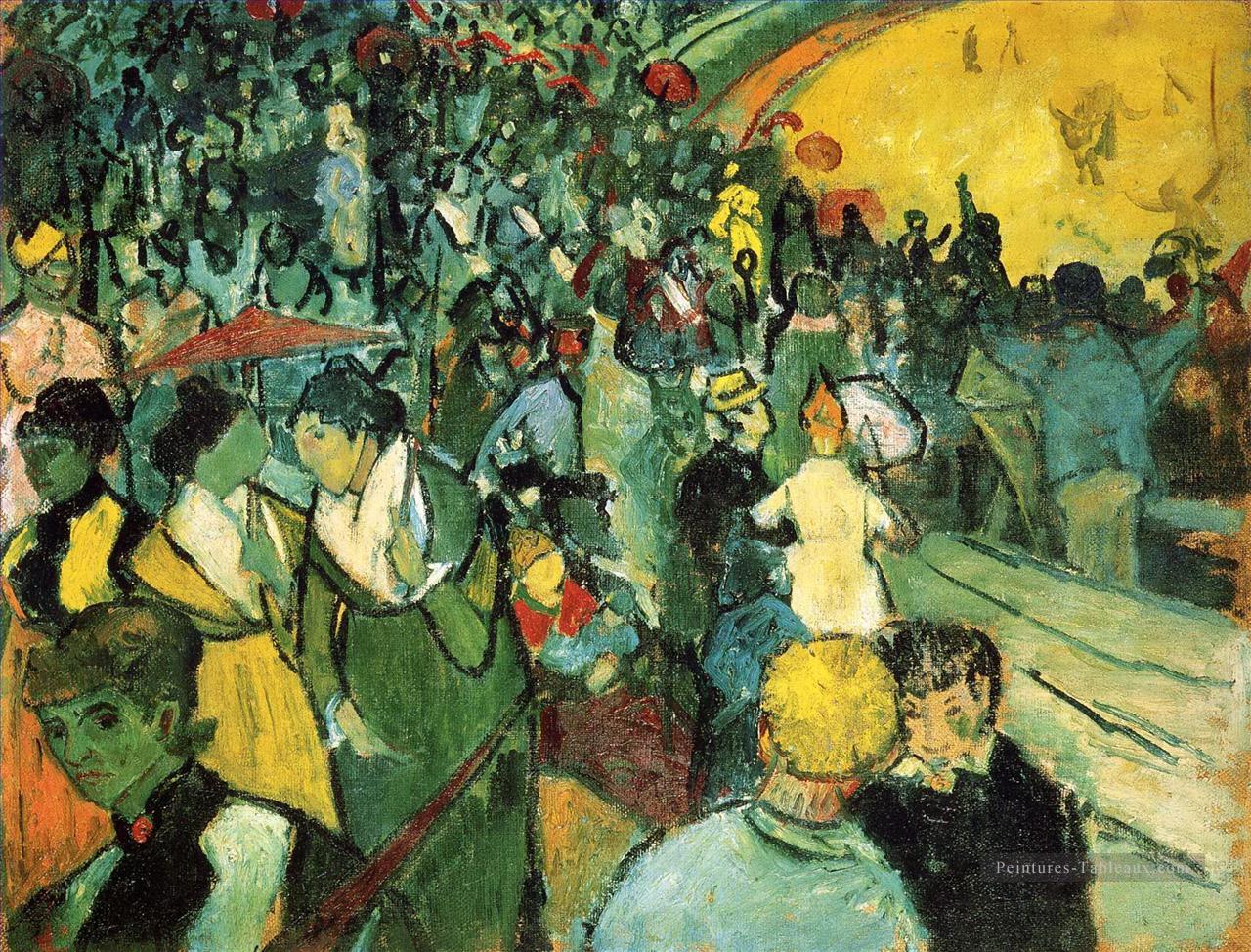 Spectateurs dans l’arène d’Arles Vincent van Gogh Peintures à l'huile